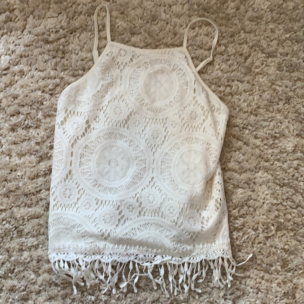 White/cream tank top